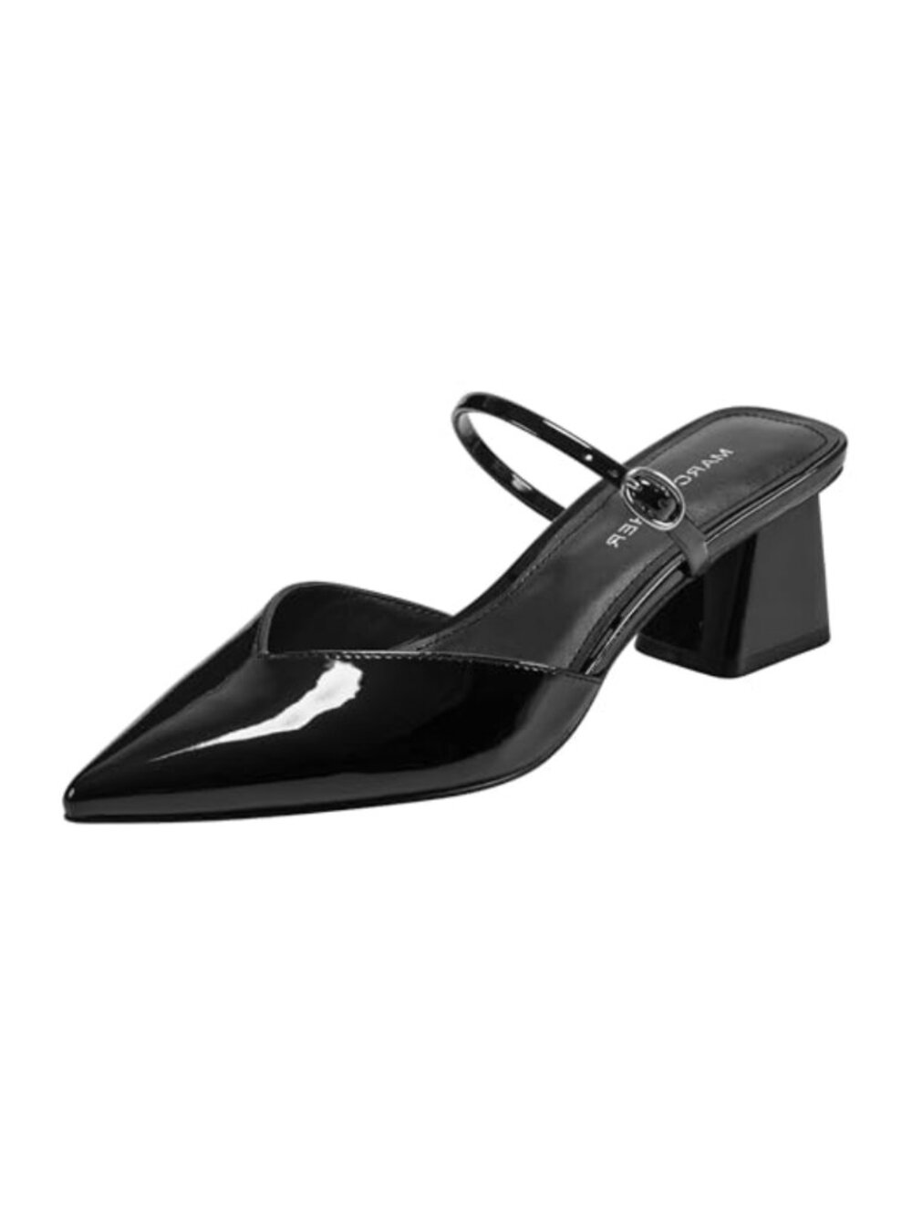 Marc Fisher Lakey Pointed Toe Block Heel Pump - Women's Slip-On Dress Shoe